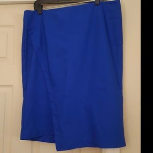 Lane Bryant blue pencil skirt